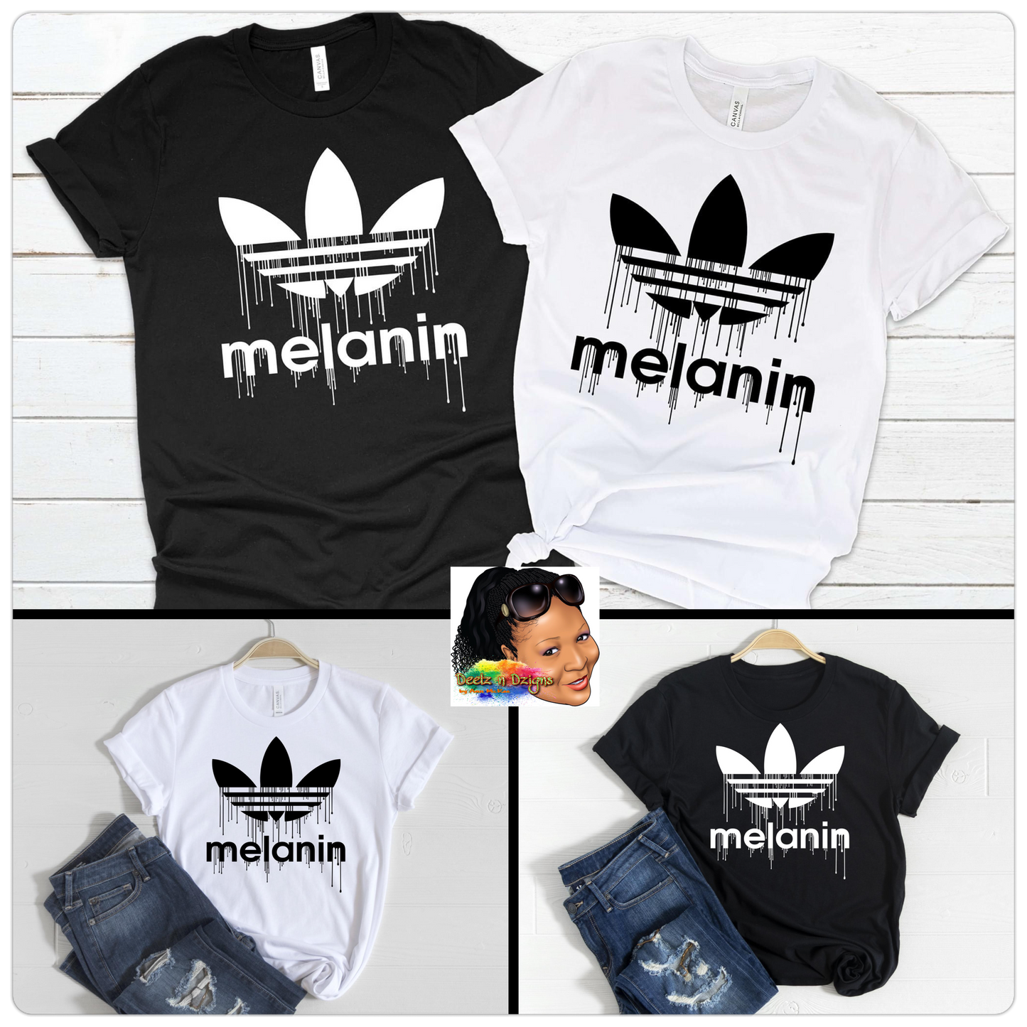 Melanin - White print