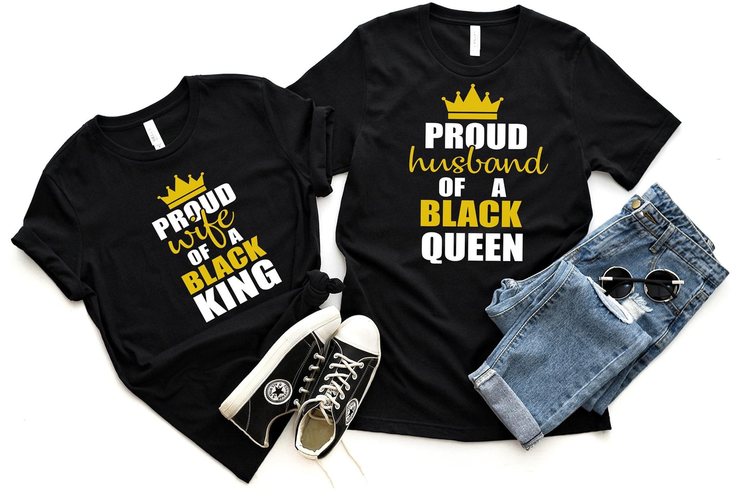 Proud Husband/ Proud Wife Couple Tees