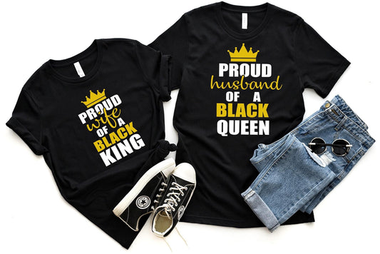 Proud Husband/ Proud Wife Couple Tees