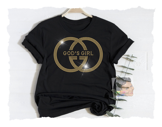 God’s Girl w/ Gold Rhinestones