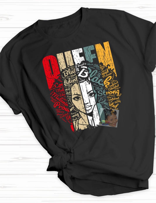 Black Queen Word Art