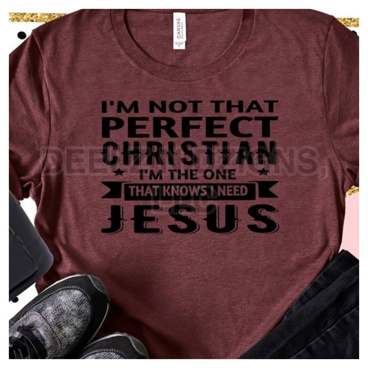 I'm Not That Perfect Christian