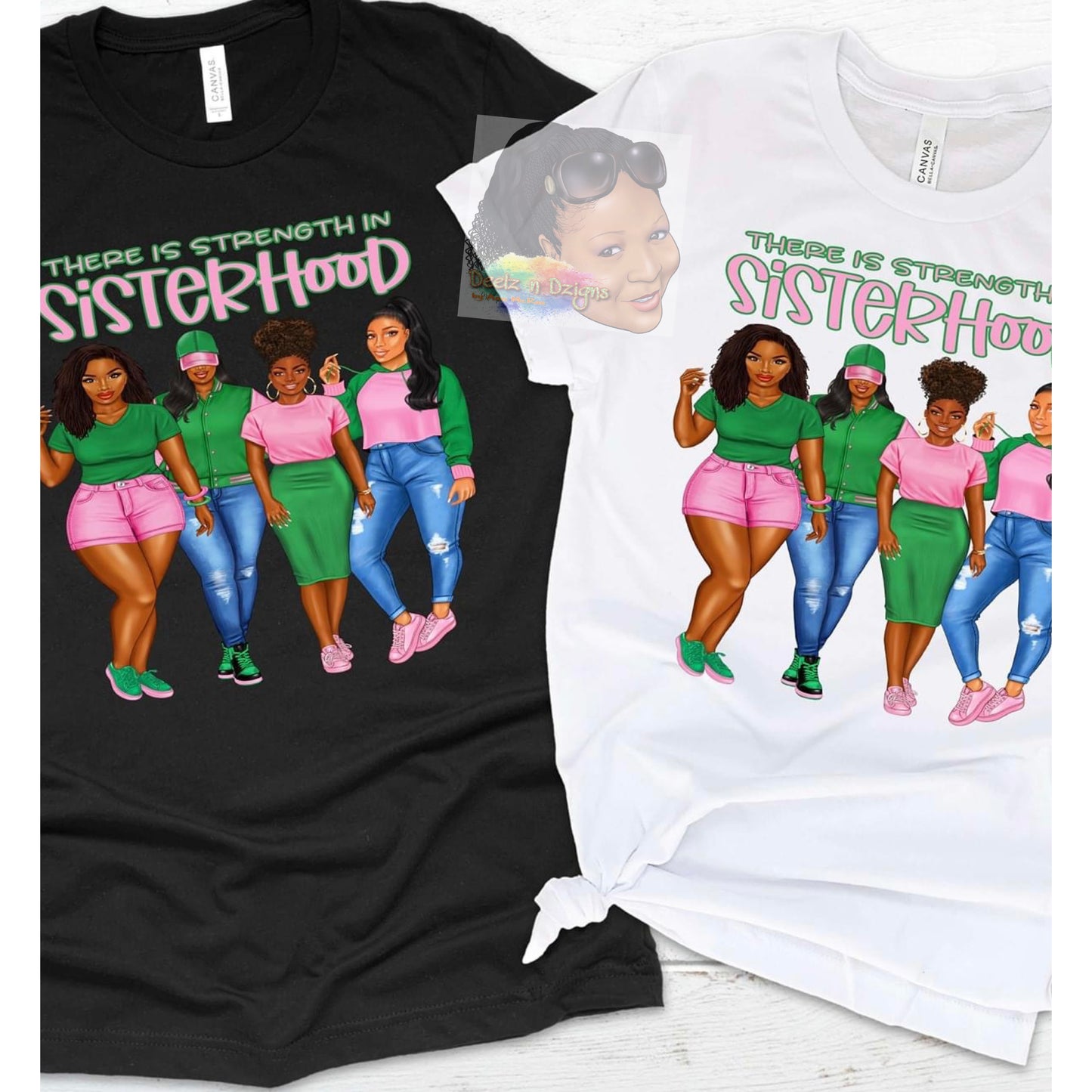 Strength in Sisterhood - Pink and Green
